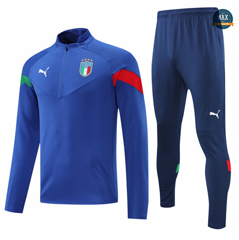 Max Maillots Survetement foot Italie 2022/23 Bleu M8169