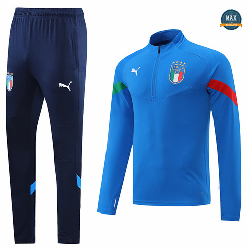 Max Maillots Survetement foot Italie 2022/23 Bleu M8172