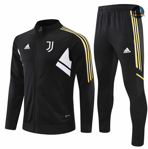 Max Maillots Veste Survetement foot Juventus 2022/23 Noir M8285