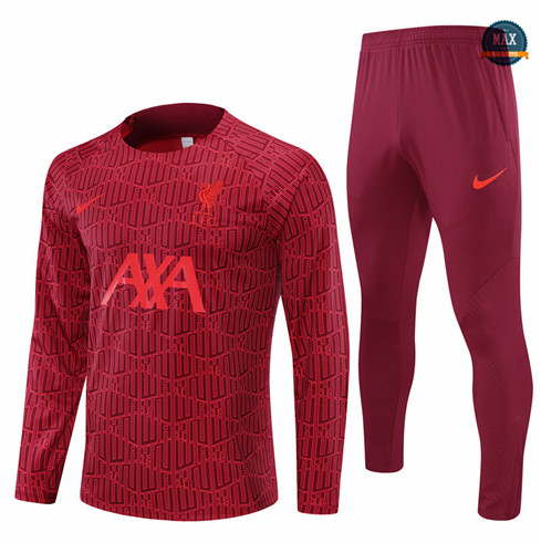 Max Maillots Survetement foot Liverpool 2022/23 Rouge M8208