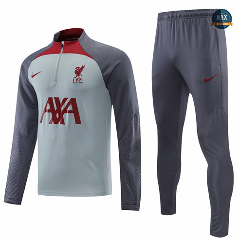 Max Maillots Survetement foot Liverpool 2022/23 Gris M8214