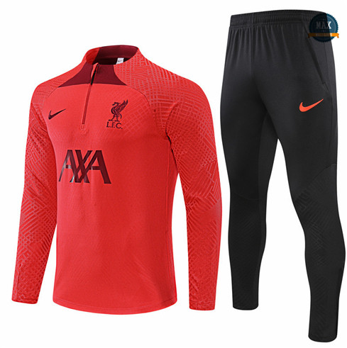 Max Maillots Survetement foot Player Liverpool 2022/23 Rouge/Noir M8222