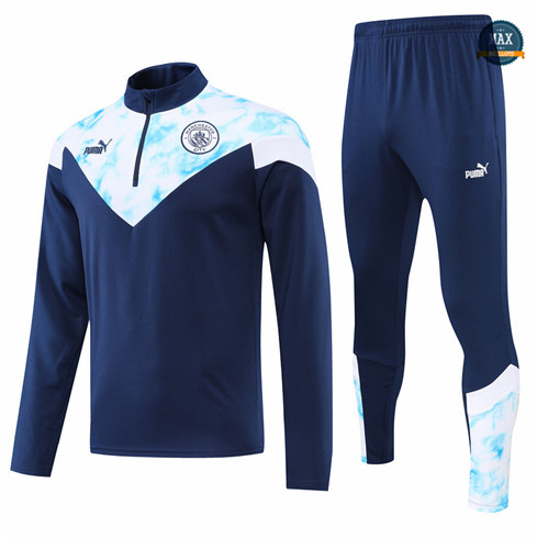 Max Maillots Survetement foot Manchester City 2022/23 Bleu Marine M8230