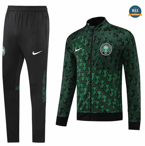 Max Maillots Veste Survetement foot Nigeria 2022/23 Vert M8178