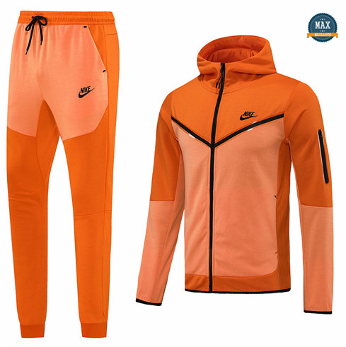 Max Maillots Veste Survetement foot à capuche Nike 2022/23 Orange M8036