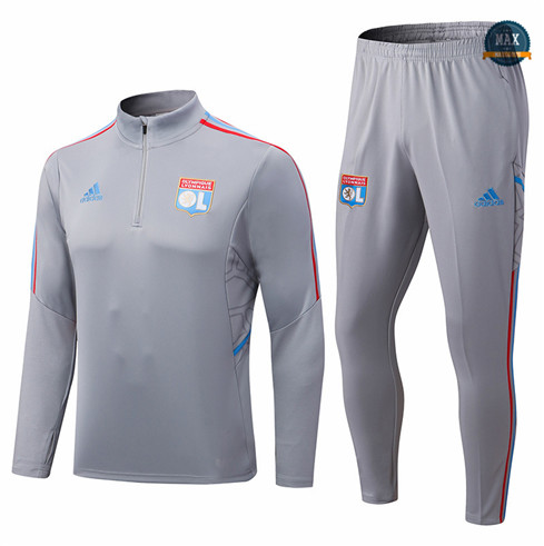 Max Maillots Survetement foot Lyon 2022/23 Gris M8105