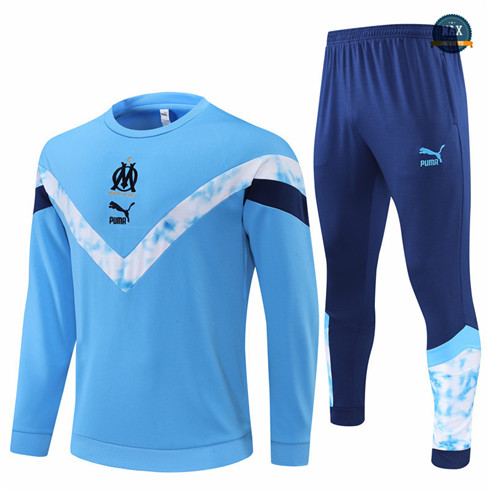 Max Maillots Survetement foot Marseille 2022/23 Bleu M8111