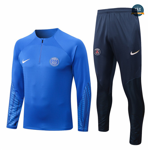 Max Maillots Survetement foot Paris PSG 2022/23 Bleu M8127