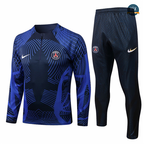 Max Maillots Survetement foot Paris PSG 2022/23 Bleu Marine M8130