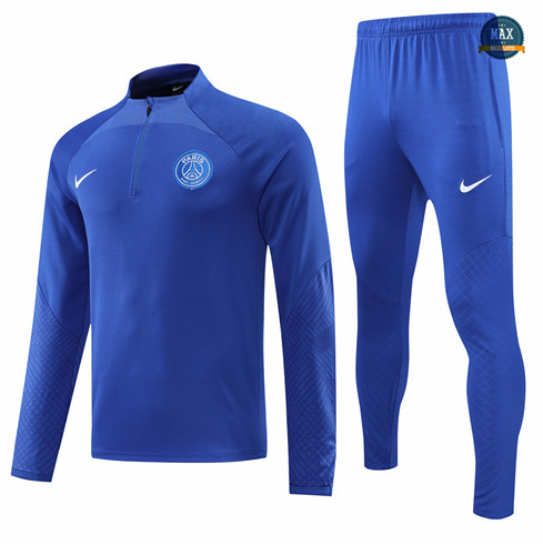 Max Maillots Survetement foot Paris PSG 2022/23 Bleu M8134