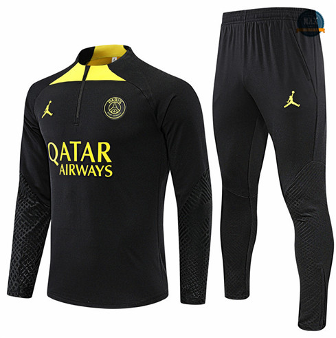 Max Maillots Survetement foot Paris PSG 2022/23 Noir M8138