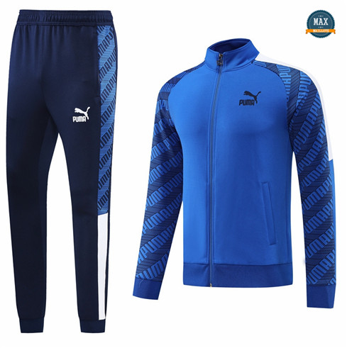 Max Maillots Veste Survetement foot PUMA 2022/23 Bleu M8043