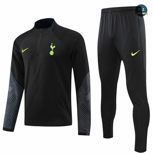 Max Maillots Survetement foot Tottenham Hotspur 2022/23 Noir M8254