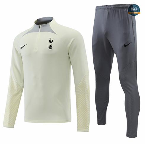 Max Maillots Survetement foot Tottenham Hotspur 2022/23 Jaune/Gris M8255