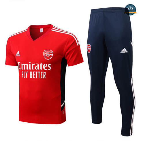 Max Maillots Arsenal Training Pantalon de Foot 2022/23 Rouge/Bleu Marine M8524