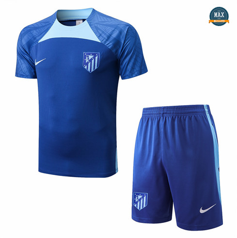 Max Maillots Atletico Madrid + Shorts 2022/23 Training de Foot Bleu M8409