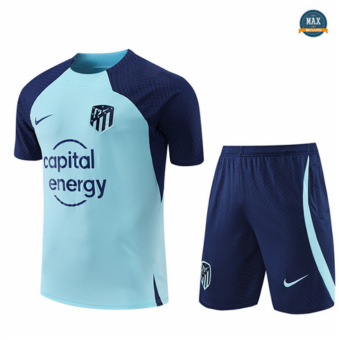 Max Maillots Atletico Madrid + Shorts 2022/23 Training de Foot Bleu M8410