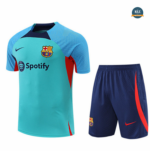 Max Maillots Barcelone + Shorts 2022/23 Training de Foot Vert M8427