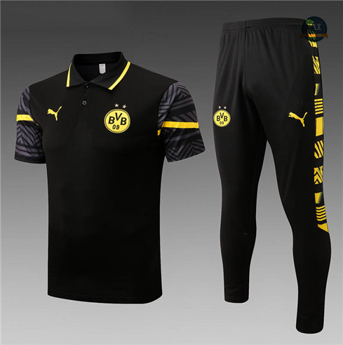 Max Maillots polo Borussia Dortmund Training Pantalon de Foot 2022/23 Noir M8405