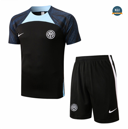 Max Maillots Inter Milan + Shorts 2022/23 Training de Foot Noir M8584