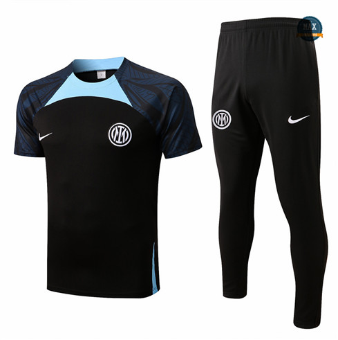 Max Maillots Inter Milan Training Pantalon de Foot 2022/23 Noir M8585