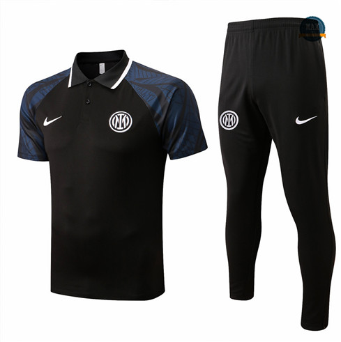 Max Maillots polo Inter Milan Training Pantalon de Foot 2022/23 Noir M8587