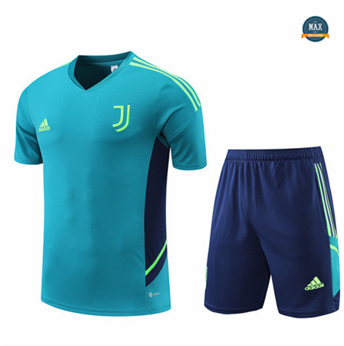 Max Maillots Juventus + Shorts 2022/23 Training de Foot Bleu M8593