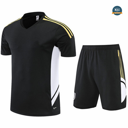 Max Maillots Juventus + Shorts 2022/23 Training de Foot Noir M8596