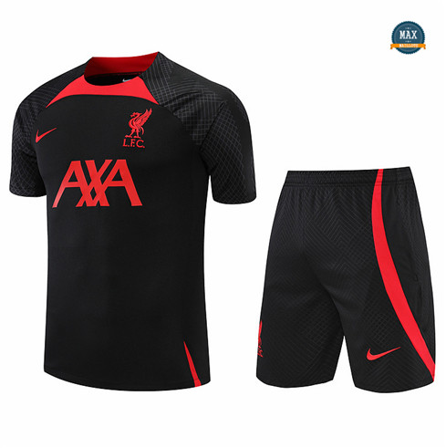 Max Maillots Liverpool + Shorts 2022/23 Training de Foot Noir M8552