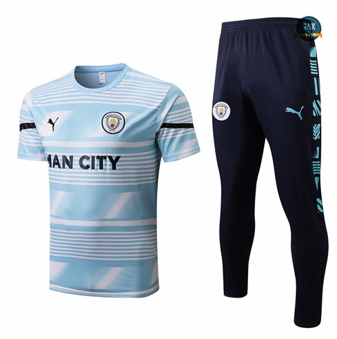 Max Maillots Manchester City Training Pantalon de Foot 2022/23 Bleu M8562