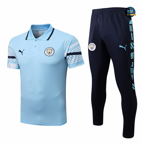 Max Maillots Manchester City Training Pantalon de Foot 2022/23 Bleu M8564