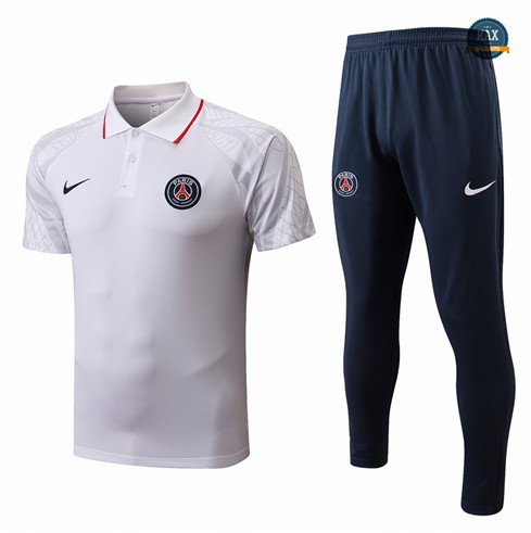 Max Maillots Paris PSG + Shorts 2022/23 Training de Foot Rouge/Bleu Marine M8476