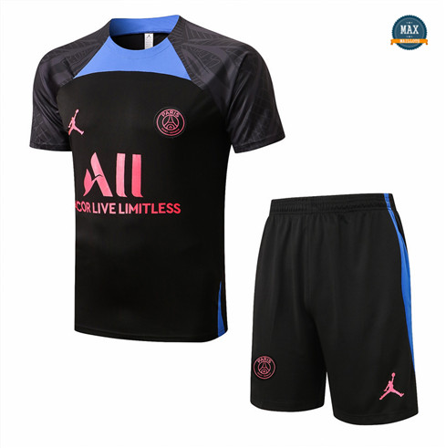 Max Maillots Paris PSG + Shorts 2022/23 Training de Foot Bleu Marine M8480