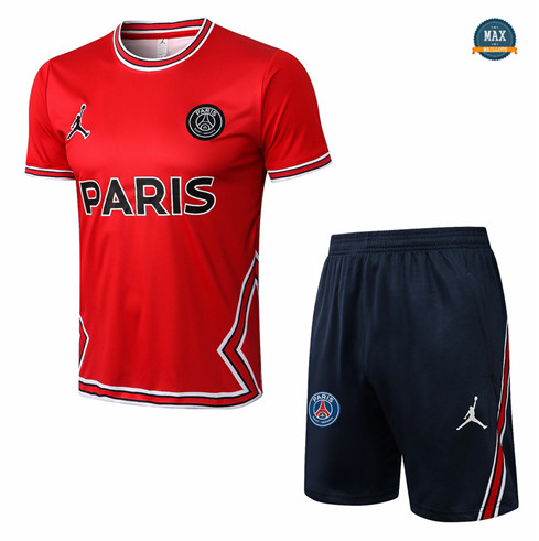 Max Maillots Paris PSG + Shorts 2022/23 Training de Foot Blanc/Bleu Marine M8481