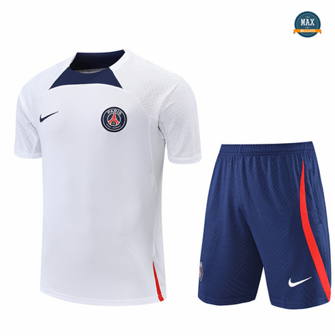 Max Maillots Paris PSG + Shorts 2022/23 Training de Foot Rouge/Bleu M8483