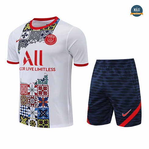 Max Maillots Paris PSG + Shorts 2022/23 Training de Foot Bleu Marine M8484