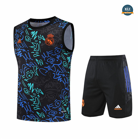 Max Maillots Real Madrid Debardeur + Shorts 2022/23 Training de Foot M8432