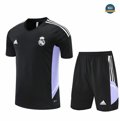 Max Maillots Real Madrid + Shorts 2022/23 Training de Foot Noir M8440