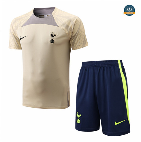 Max Maillots Tottenham Hotspur + Shorts 2022/23 Training de Foot Kaki/Bleu Marine M8574