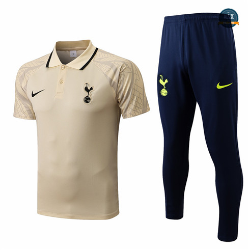 Max Maillots polo Tottenham Hotspur Training Pantalon de Foot 2022/23 Kaki/Bleu Marine M8576