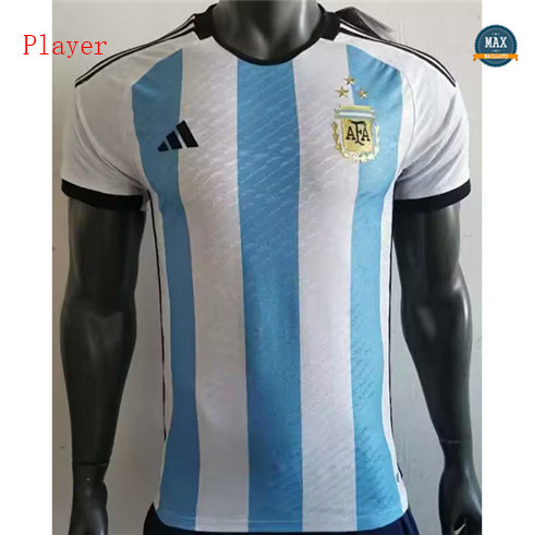 Max Maillots foot Player Version 2022/23 Argentine Domicile 3 star