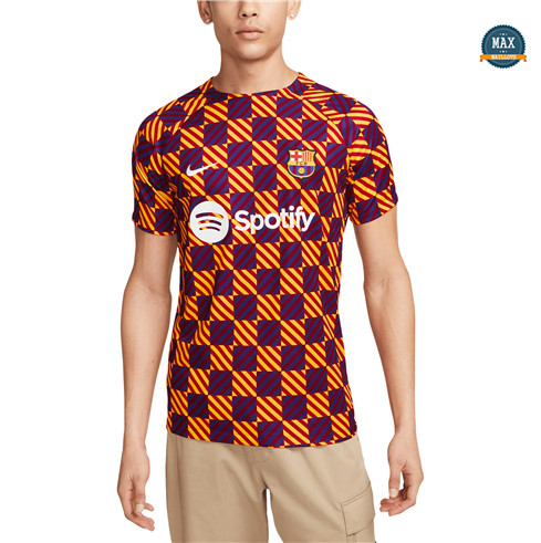 Max Maillots foot Barcelone Pre-Match Jaune 2022/23