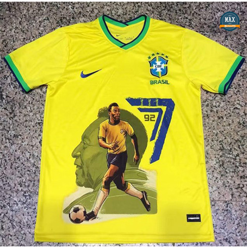 Max Maillot de foot Brésil Édition commémorative Jaune 2022/23