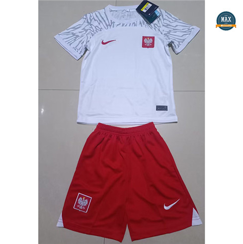 Max Maillots de foot Pologne Enfant Domicile 2022/23