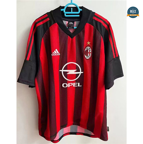 Max Maillots de foot Retro 2002-03 AC Milan Domicile