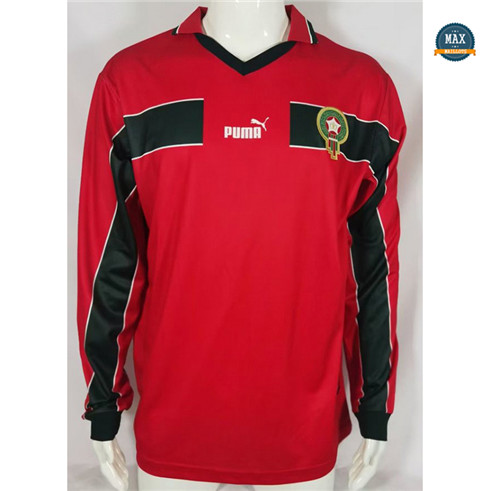 Max Maillots foot Retro 1998 Maroc Third Manche Longue