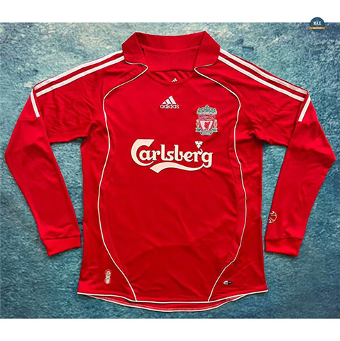 Max Maillots Retro 2006-08 Liverpool Domicile Manche Longue