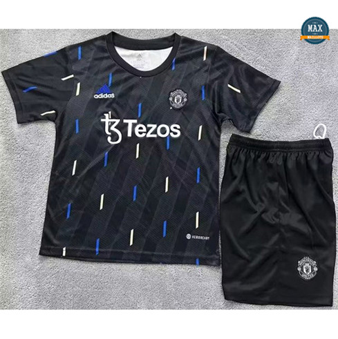 Max Maillots Manchester United Enfant Pre Match Noir 2022/23 fiable