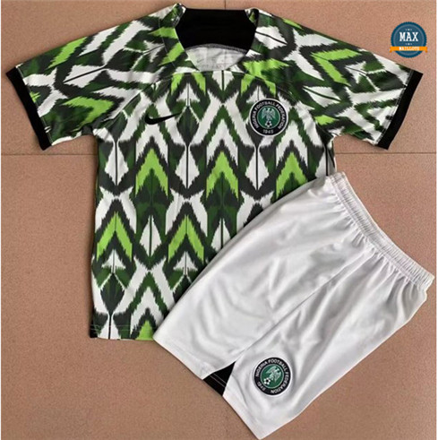 Max Maillot Nigeria Enfant Vert 2023/24 flocage