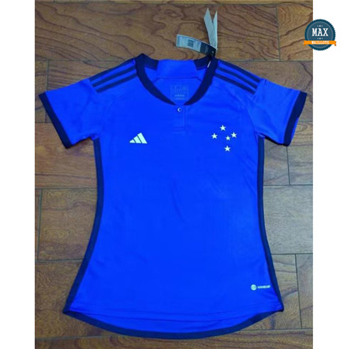 Max Maillot Cruzeiro Femme Domicile Bleu 2023/24 fiable